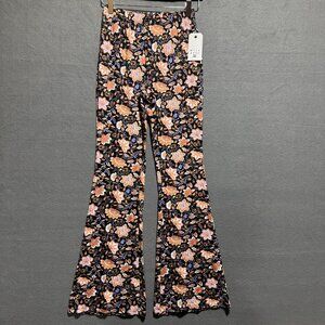 Billabong Sundown High Waisted Flared Pants Stretch Leggings Size Medium NWT